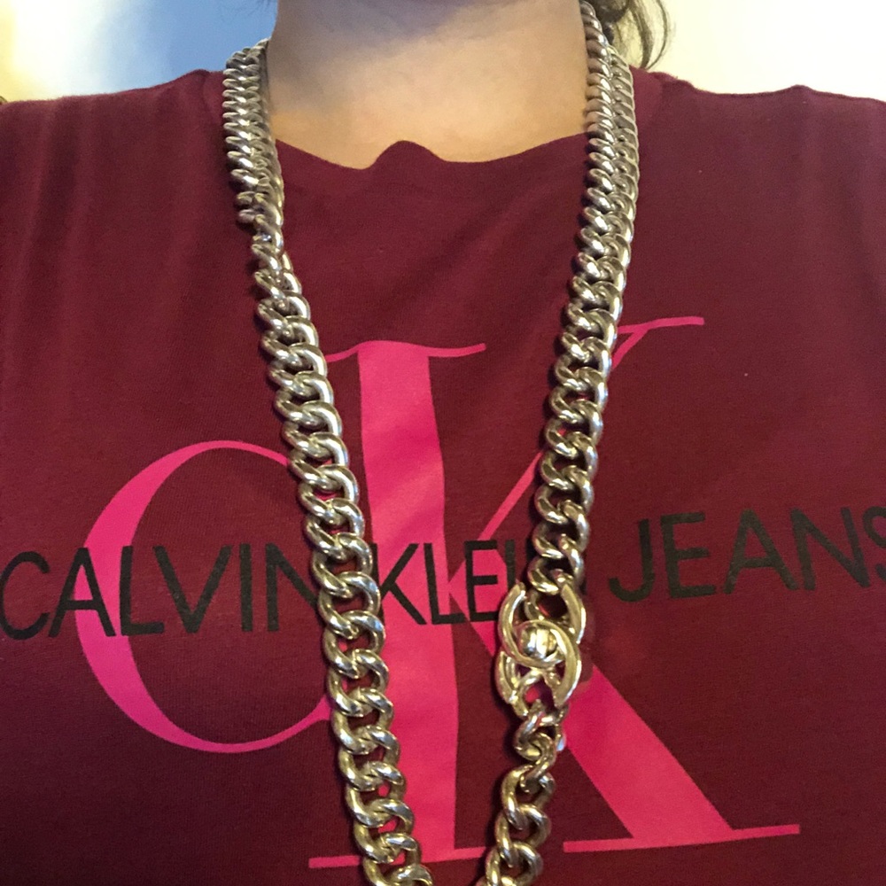 SOLD Chanel vintage turnlock chain belt necklace - Picture 3 of 8